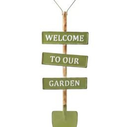 Chumbak Welcome to My Garden Green Wall Art - Set of 1-image-11