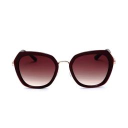 Bebe BB3033 Brown Gradient Square Sunglasses-image-1