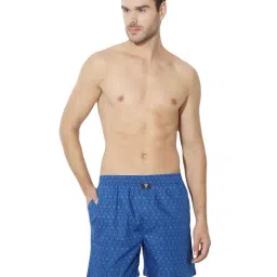 Van Heusen Blue Cotton Regular Fit Printed Boxers-picture-47