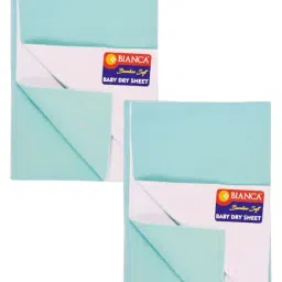 Bianca Smart dry Sea-Green Microfibre 320 GSM King Baby Mattress Protector - Set of 2-image-9