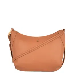 Baggit Lxe Grasshopper Tan Solid Medium Sling Handbag-image-17