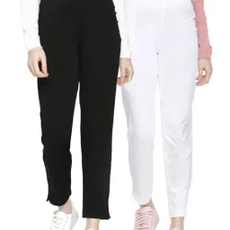 Dollar Missy Black & White Elasticated Trousers - Pack of 2-picture-24