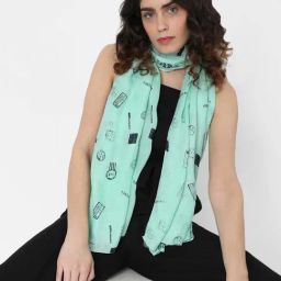 Vero Moda Green Printed Scarf-image-64