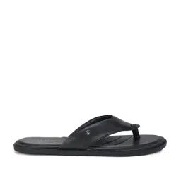 Louis Philippe Men's Black Thong Sandals-picture-22