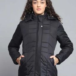 Monte Carlo Black Quilted Regular Fit Jacket-image-45