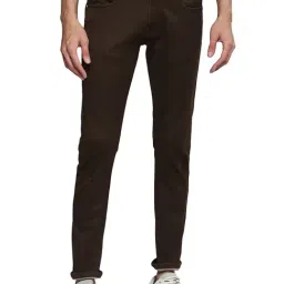 Allen cooper Dark Brown Regular Fit Jeans-image-42