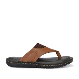 El Paso Men's Tan Thong Sandals-image-15