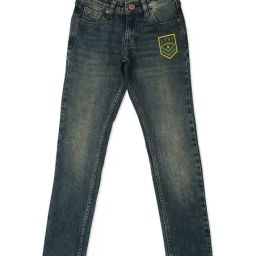 Pepe Jeans Kids Blue Cotton Washed Jeans-image-109