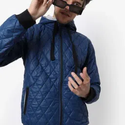 Campus Sutra Blue Regular Fit Jacket-29