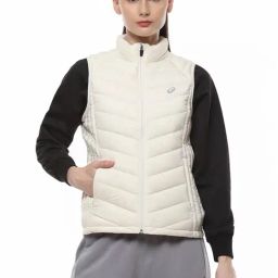 Asics White Textured Pattern Sports Jacket-picture-3