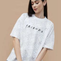 Ginger by Lifestyle White Cotton Printed T-Shirt-image-71