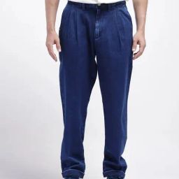 Rare Rabbit Blue Comfort Fit Solid Jeans-image-98