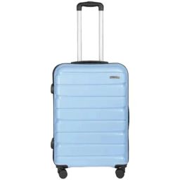 Teakwood Leathers Blue 8 Wheels Medium Hard Cabin Trolley Bag-image-35