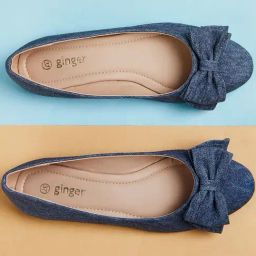 Ginger by Lifestyle Women's Blue Flat Ballets-image-76