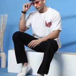Rigo White Cotton Printed T-Shirt-image-15