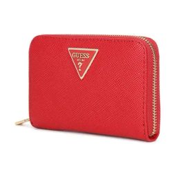 Guess Red Laurel Textured Zip Around Wallet image 2