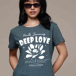 Moda Rapido Women Floral Printed Round Neck T-shirt-picture-23