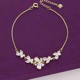 Kai Jewel Sterling Silver Gold A Glide of Freedom Bracelet for Women-image-59