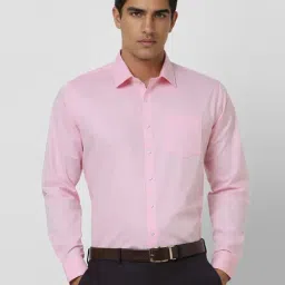 Van Heusen Pink Cotton Slim Fit Shirt-picture-33