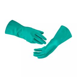 Bison Life Chemical Resistant Gloves Nitrile Flocklined Interior Green Size M, CG3222A (Pack of 144 Pairs)-image-8
