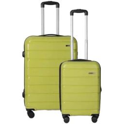 Teakwood Leathers Lime 8 Wheels Medium Hard Cabin Trolley Bag-image-60