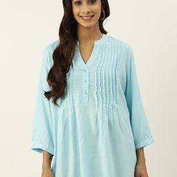 IX IMPRESSION Mandarin Collar Longline Top-image-16