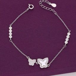 Kai Jewel Sterling Silver Crystal Butterfly Bracelet for Women-image-64