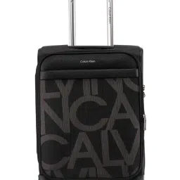 CALVIN KLEIN Gabriana Black 8 Wheels Small Soft Cabin Trolley Bag-image-27