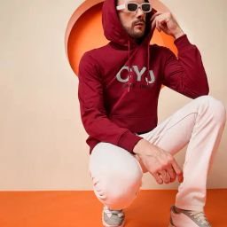 Club York Wine Fleece Printed Sweatshirts And Hoodies-picture-4