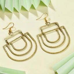 Sohi Golden Contemporary Earrings-32