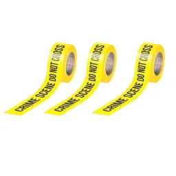 SINGHAL Crime Scene Do Not Cross Barricade Tape Roll 80 m Yellow and Black, CSDNC_YB_3x80_P3 (Pack of 3) image 2