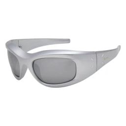 Ted Smith Grey Wraparound Unisex Sunglasses-31