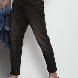 The Indian Garage Co Men Carrot Fit Light Fade Stretchable Jeans-image-37