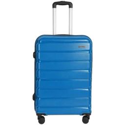 Teakwood Leathers Navy 8 Wheels Medium Hard Cabin Trolley Bag-image-71