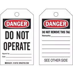 BRADY Danger Sign Tag Polypropylene, 45FE55-picture-7