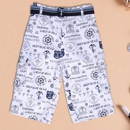 V-Mart Boys Printed Regular Fit Mid-Rise Shorts-53