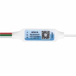 SP621E Mini Bluetooth LED Controller Wireless LED Controller 5V-24V Addressable RGB LED Controller For SK6812 WS2812 SM16703 1903 3Pin Dream Color LED Pixel Strip - RS5276SP621E Mini Bluetooth LED Controller Wireless LED Controller 5V-24V Addressable RGB LED Controller For SK6812 WS2812 SM16703 1903 3Pin Dream Color LED Pixel Strip - RS5276 image 2