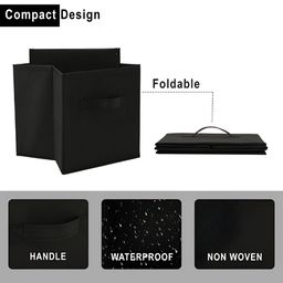 Aura Black Set of 2 Regular Drawer Organisers image 2