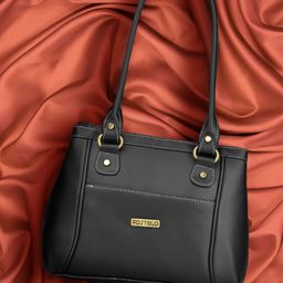 Fostelo Black Solid Shoulder Bag-24