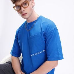 Kook N Keech Marvel Thanos Graphic Printed Oversized T-shirt With Pocket Detail-image-83