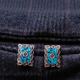 Grace Collections Women Turquoise Blue Earrings-image-95