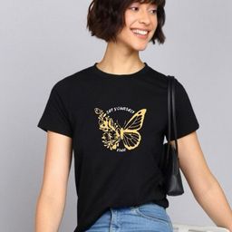 HESHA Women Graphic Printed Round Neck Pure Cotton Relaxed Fit T-shirt-picture-10