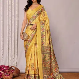 KALINI Floral Silk Blend Saree-picture-16