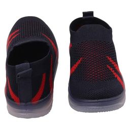 Priaansha Kids Mesh Detailed Slip On LED Shoes - Navy Blue-image-83