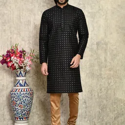 RANAK Men Regular Straight Kurta with Churidar-picture-16