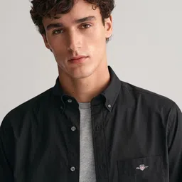 GANT Men Solid Button-Down Collar Cotton Casual Shirt-picture-22
