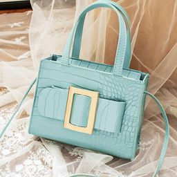 HAUTE SAUCE by Campus Sutra Textured PU Oversized Structured Sling Bag-image-74