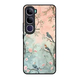 QRIOH Floral Printed Vivo Y300 5G Back Case Mobile Accessories-picture-24