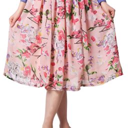SCORPIUS Women Printed Flared Midi Skirt-65