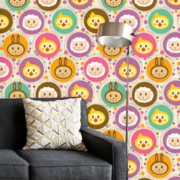 ArtzFolio Printed UV-Resistant Anti-Bacterial Cartoon Toys Pattern Peel & Stick Wallpaper-image-46
